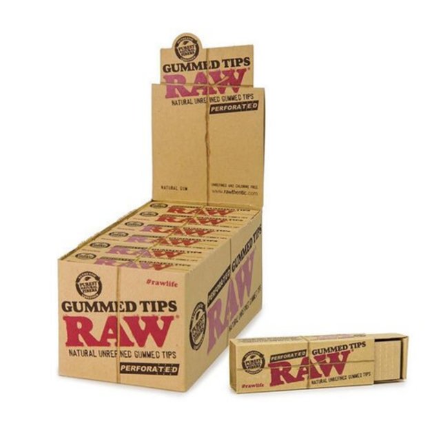 Raw Perforated Gummed Tips - 24 ct
