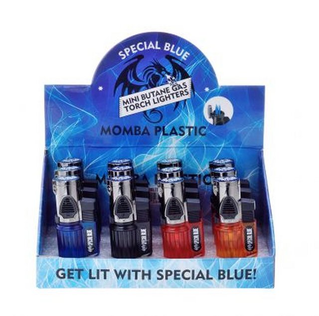 Special Blue Momba Plastic Lighter - 12ct