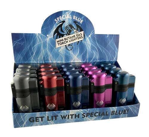 Special Blue Turbo Metal Lighter - 20ct
