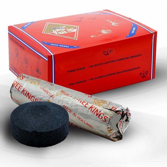 Three King Charcoal Big 40mm - 10ct