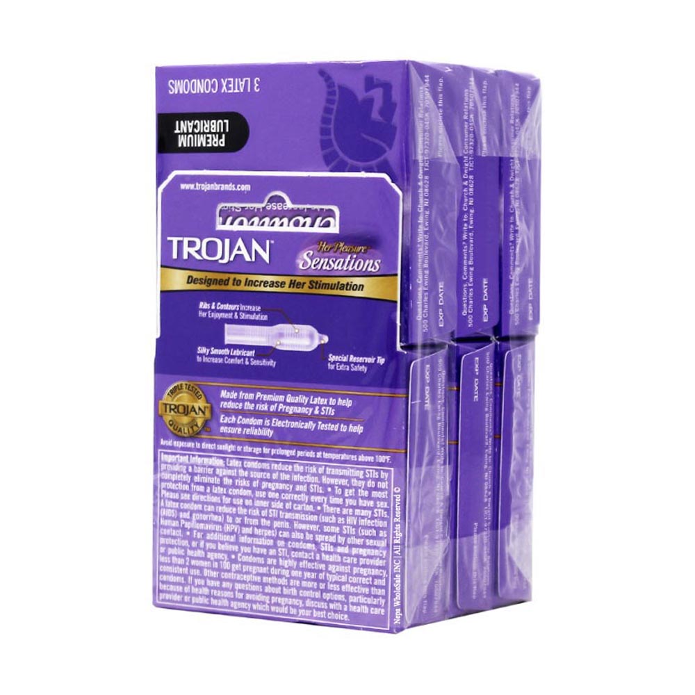Trojan 6/3ct - Her Pleasure Sentation Purple #220