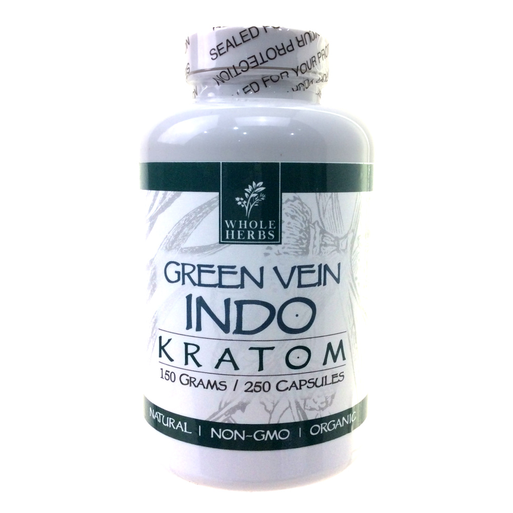 Whole Herbs Green Vein Maeng Indo Kratom 250ct