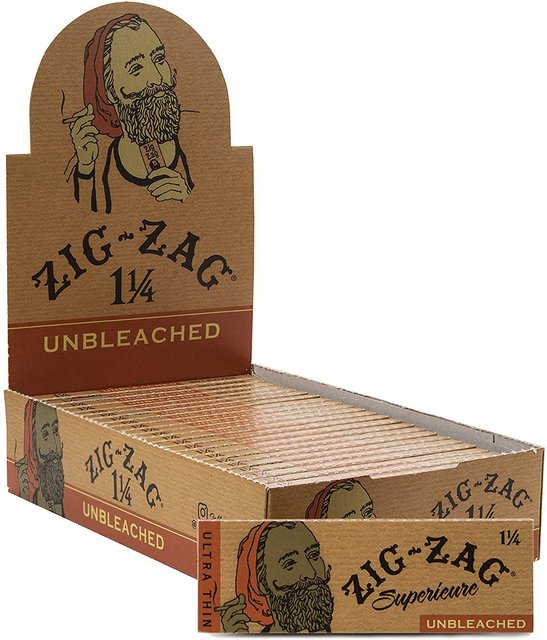 ZigZag Paper 1 1/4Unbleached 24ct