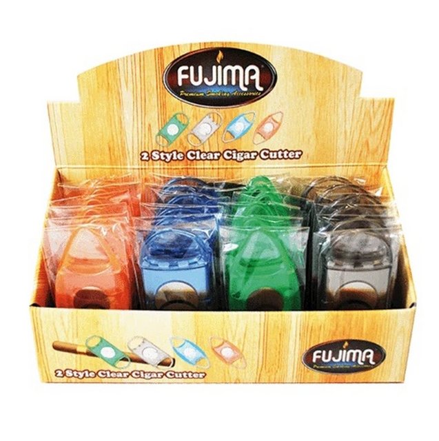 FUJIMA CUT59 2 Style Clear Cigar Cutter 24ct