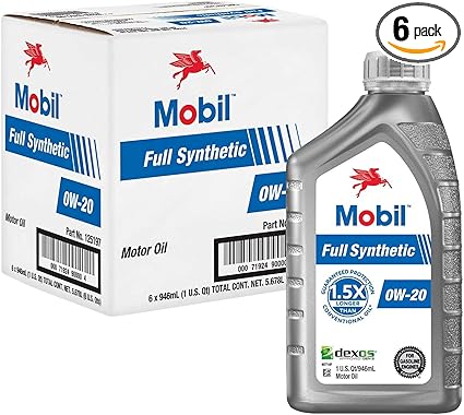 Mobil Super Full Synthetic 0W20 Motor Oil 6/1qt