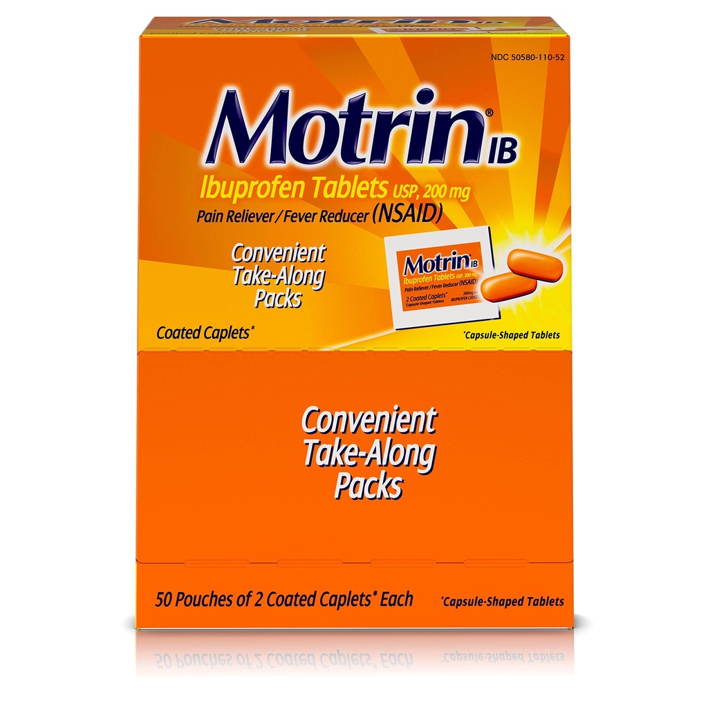 MOTRIN IB LOOSE BOX  50x2pk -200MG