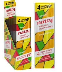 Natty Organic Hemp Wrap - Mango 4 for .99