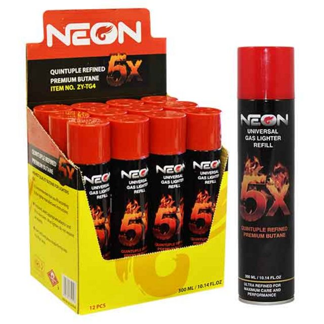 NEON 5X Butane 300ML Case of 12
