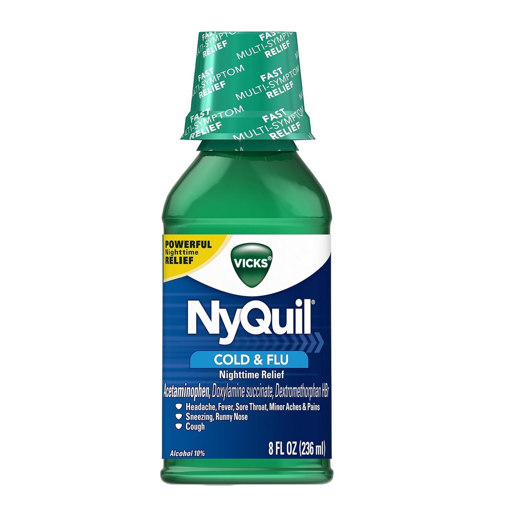 NyQuil Cold & Flu Liquid Original - 8oz