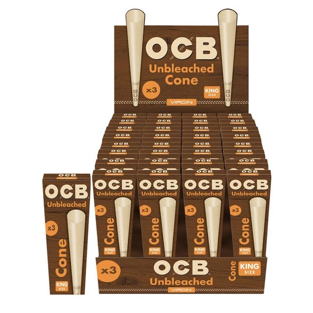OCB CONEKing 3 Pack Virgin Unbleached
