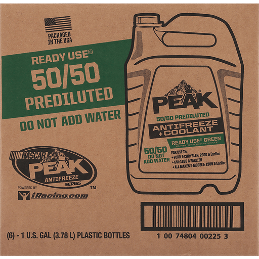 PEAK Antifreeze+Coolant 50/50 Green Premixed -34ｺ