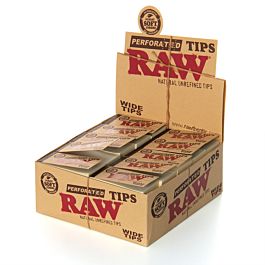 Raw Natural UnRefined Perforated Wide Tips - 50ct
