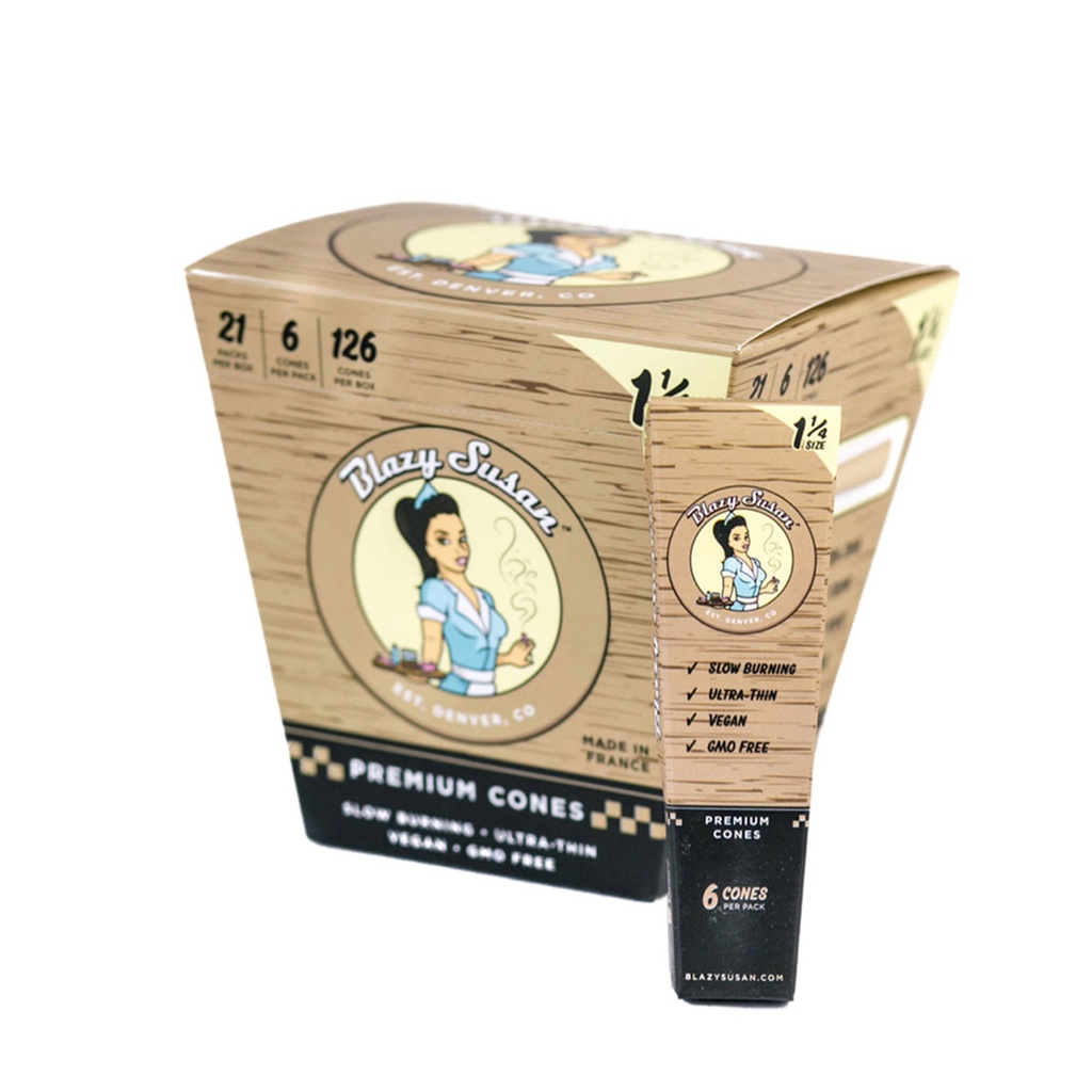 Blazy Susan Unbleached Cones 1ｼ SIZE - 21/6/126ct