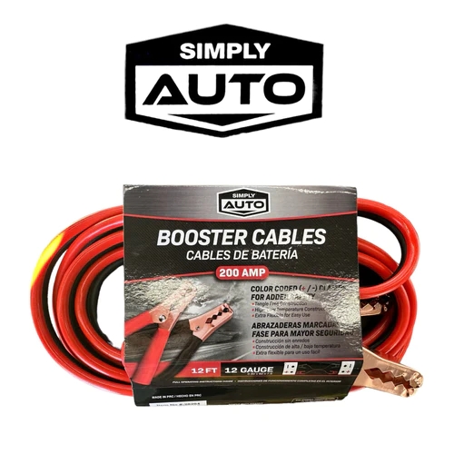 Simply Auto Booster Cable - 12ft 200 AMP