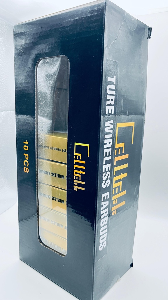 Cell TK Golden Wireless Earbuds - Y35 - 10ct