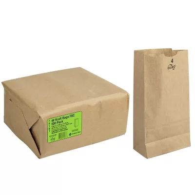 KAV - Brown Paper Bags #4 500 Count