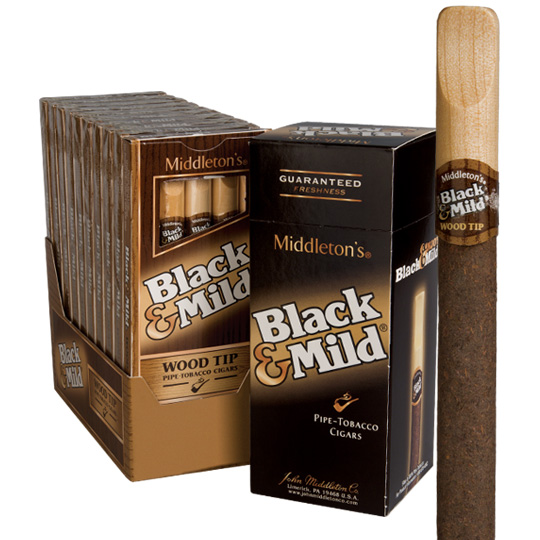 Black & Mild Wine Plastic 5ct-10pk (10 pk*5=50 STICK)