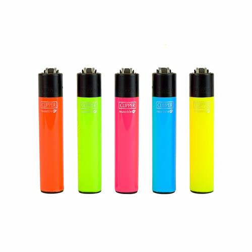 CLIP LIGHTER M5918 NEON COLOR 50CT