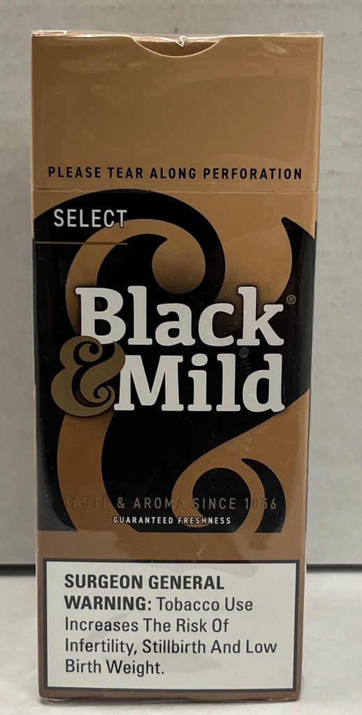 Black & Mild Single SELECT Plastic Tip  25ct